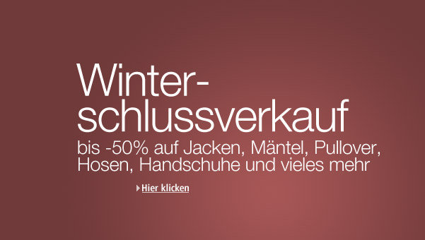 Winterschlussverkauf bei Amazon.de
