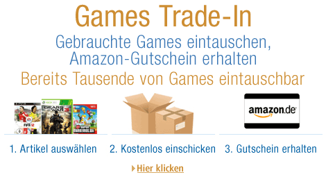 Amazon Eintausch-Service Trade-In für Games