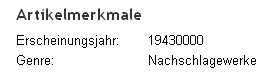 Erscheinungsjahr Erscheinungsjahr