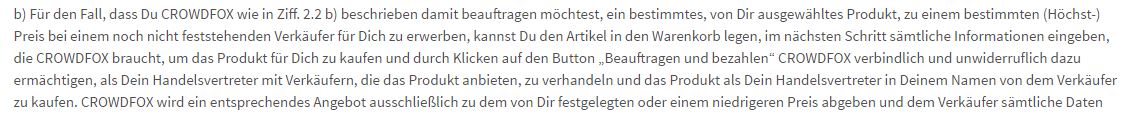 Vorsicht: Crowdfox handelt illegal und ordnungswidrig!