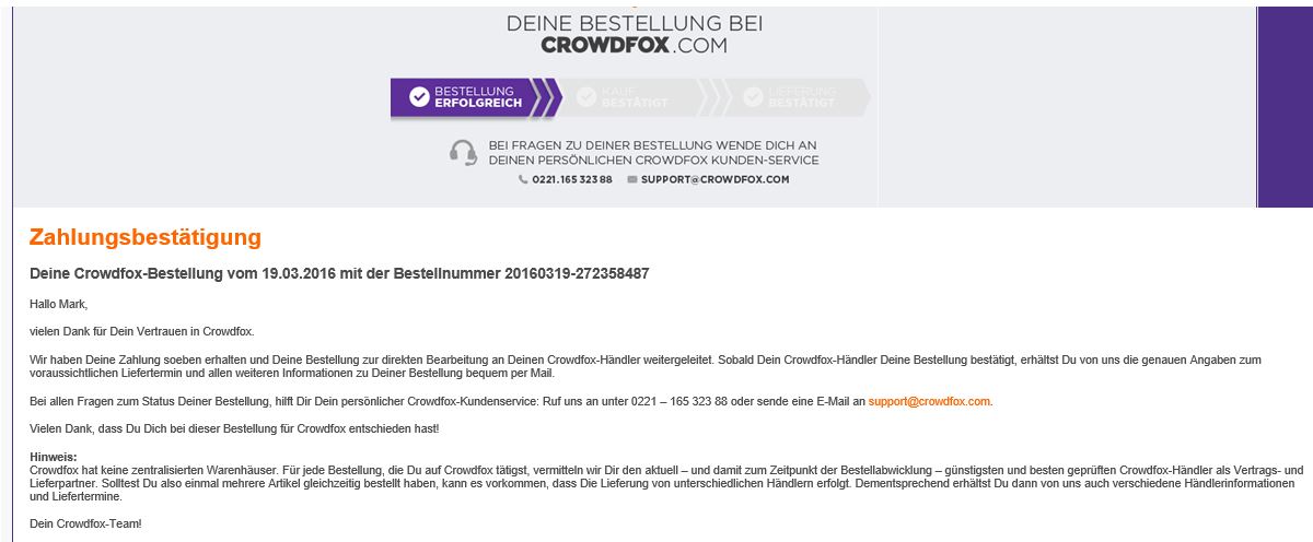 Vorsicht: Crowdfox handelt illegal und ordnungswidrig!