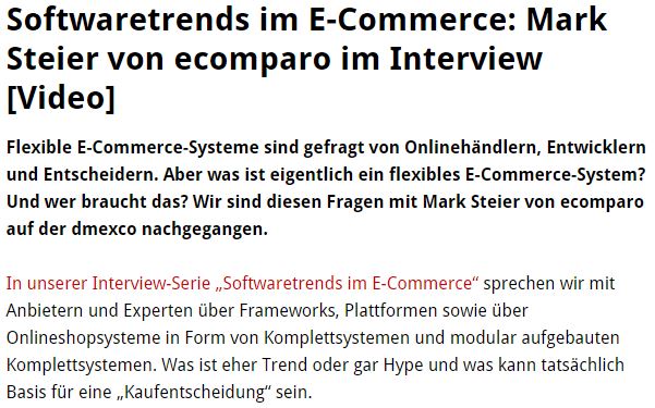 T3n.de von Jochen G. Fuchs mit Mark Steier auf der #dmexco15