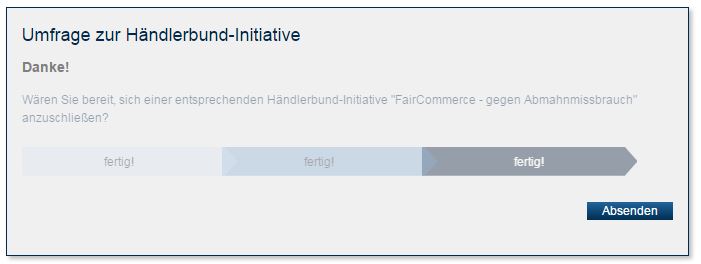 Händlerbund Initiative: FairCommerce Nein zu Abmahnmissbrauch