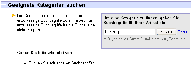 Bondage-Suche