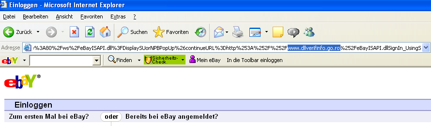 gefälschte URL