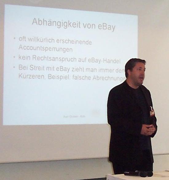 Axel Gronen beim Vortrag
