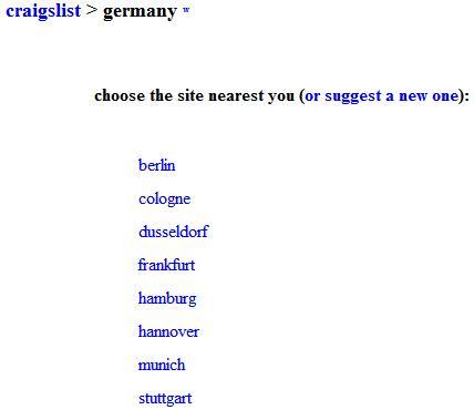 Craigslist Deutschland