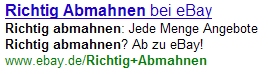 Richtig Abmahnen bei eBay