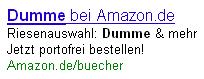 Dumme bei Amazon