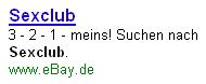 Sexclub bei eBay