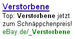Verstorbene bei eBay