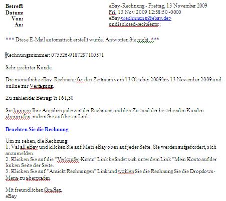 eBay-Phishing-Mail