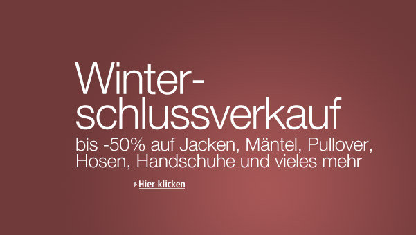 Winterschlussverkauf bei Amazon.de