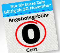 Keine Angebotsgebühr in eBay-Shops