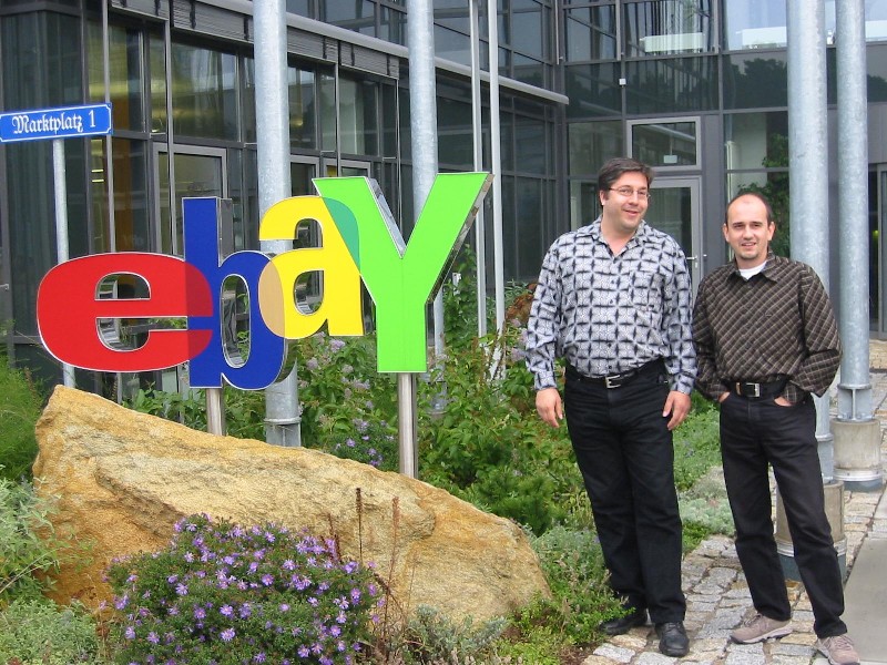 Axel Gronen und Elmar Denkmann 2003 in Dreilinden