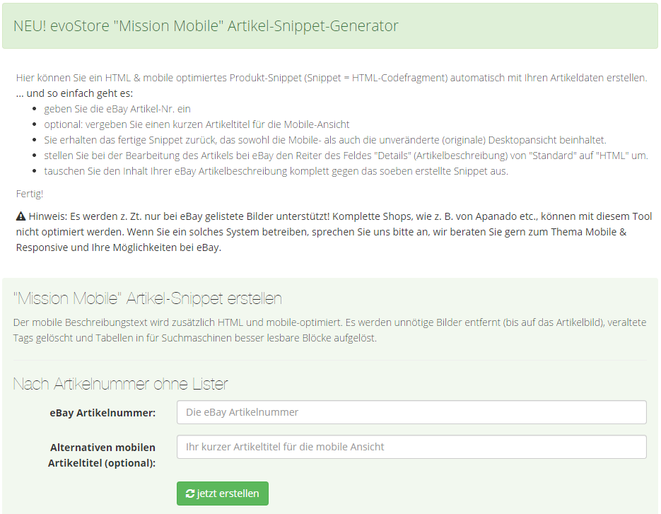 evectio mission mobile