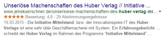 Unseriös: Initiative Mittelstand vom Huber Verlag?