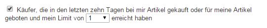 ebay Mängelquote manipulieren