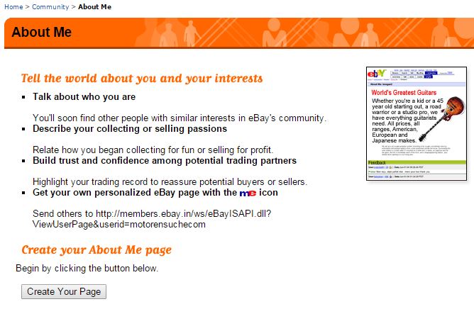 eBay MICH-Seite gibt es nicht mehr? - Aber klar doch!