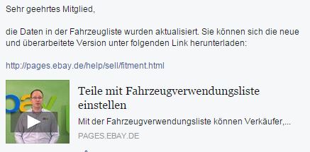 Fahrzeugverwendungsliste defekt