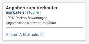 eBay Fehler: Probleme in der Kategorie Business & Industrie - Abmahngefahr