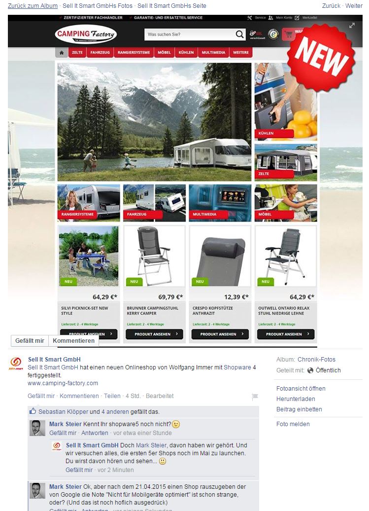 Kann Sell it Smart kein shopware5 und nicht 