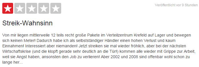 Nix hört man. Da werden die Händler im Regen stehen gelassen