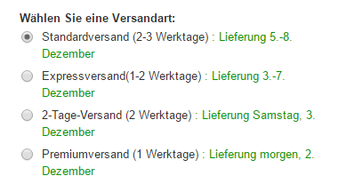 Beispielhafter Screenshot des Amazon Check-Outs eines sofort lieferbaren Produkts. Zeitpunkt: 01.12.2016 - Donnerstag, 11.30 Uhr