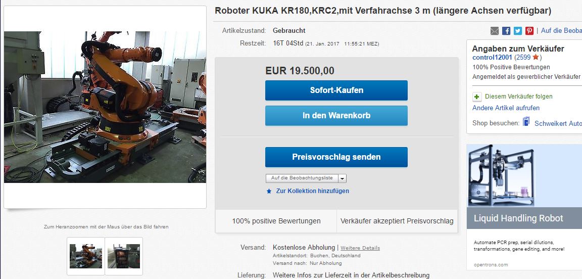 Roboter KUKA KR180