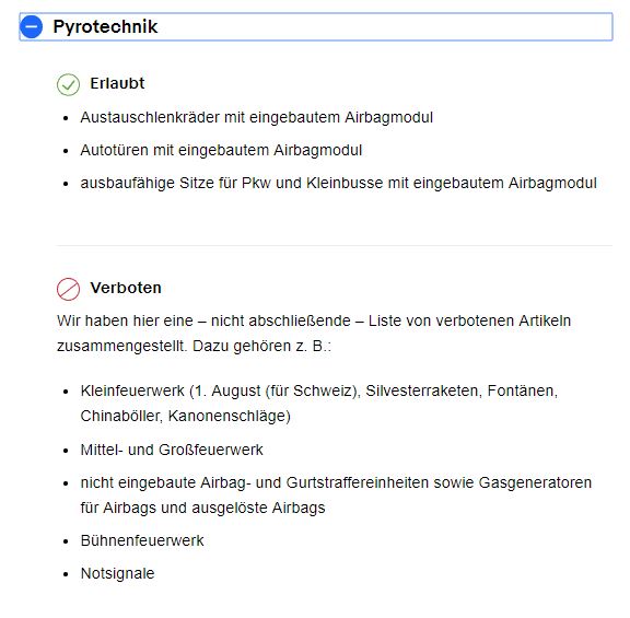 Ist der Handel mit Airbags auf eBay erlaubt? - Ja, derer Handel mit Airbags ist auf eBay erlaubt.